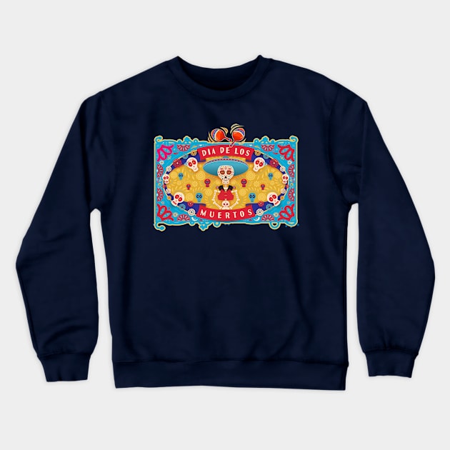 Dia De Los Muertos Crewneck Sweatshirt by spicoli13